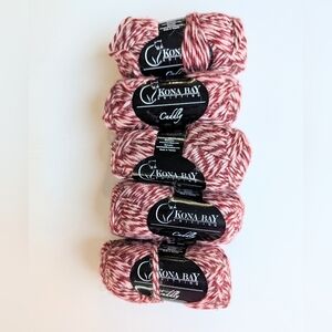 Kona Bay Knitting Cuddly Maroon Silver Acrylic Wool